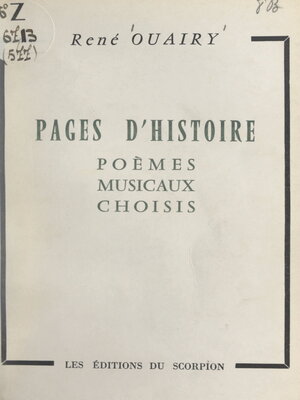 cover image of Pages d'histoire